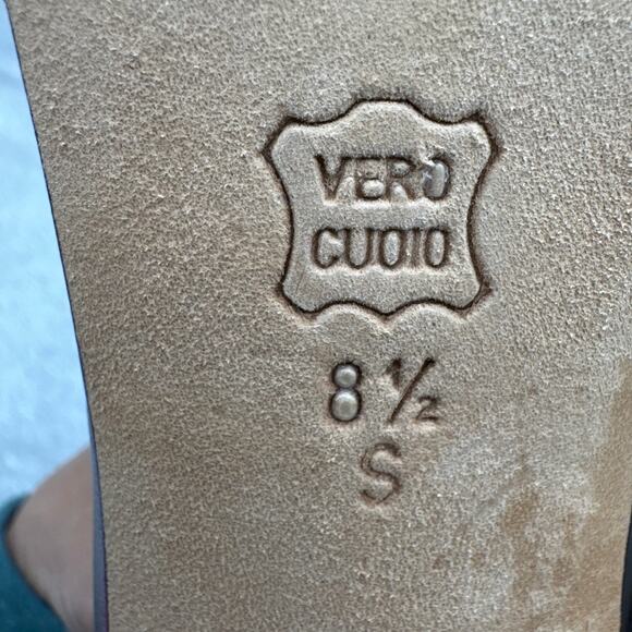 Vaneli Bronze Square Toe Loafer Style Kitten Heel Dress Shoe Women 8.5 S - Picture 8 of 8